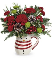 Send A Hug Sweet Frosty Bouquet Cottage Florist Lakeland Fl 33813 Premium Flowers lakeland